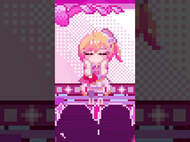 【2D】ドット絵✨今日も大天才っ！皆も踊ってみて〜💕 #vtuber #shorts #オリジナル楽曲　#踊ってみた #ホロライブ #一条莉々華のサムネイル