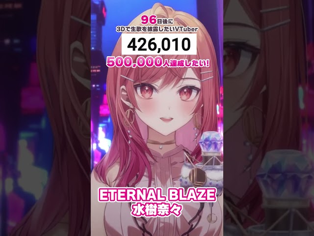 【96日後に3D化の夢を叶えたい🎶】ETERNAL BLAZE 水樹奈々 生歌で歌ってみた【#一条莉々華 #Shorts #hololivedev_is #ReGLOSS】のサムネイル