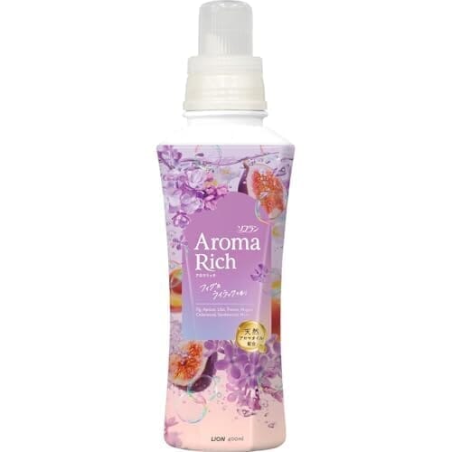 ソフラン アロマリッチ みずみずしくさわやかなフィグ&ライラックの香りの香り 本体400ml 柔軟剤 天然アロマオイル配合 防臭 抗菌