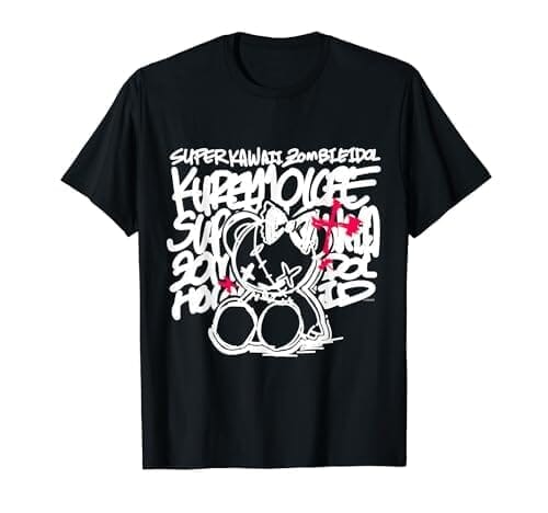 【クレイジー・オリー】SUPER KAWAII ZOMBIE IDOL 黒 Tシャツ