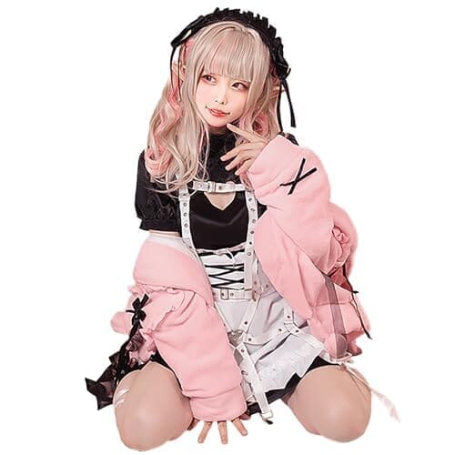 [milky time] にじさんじ 魔界ノりりむ コスプレ ハロウィン 地雷 サキュバス (XL)